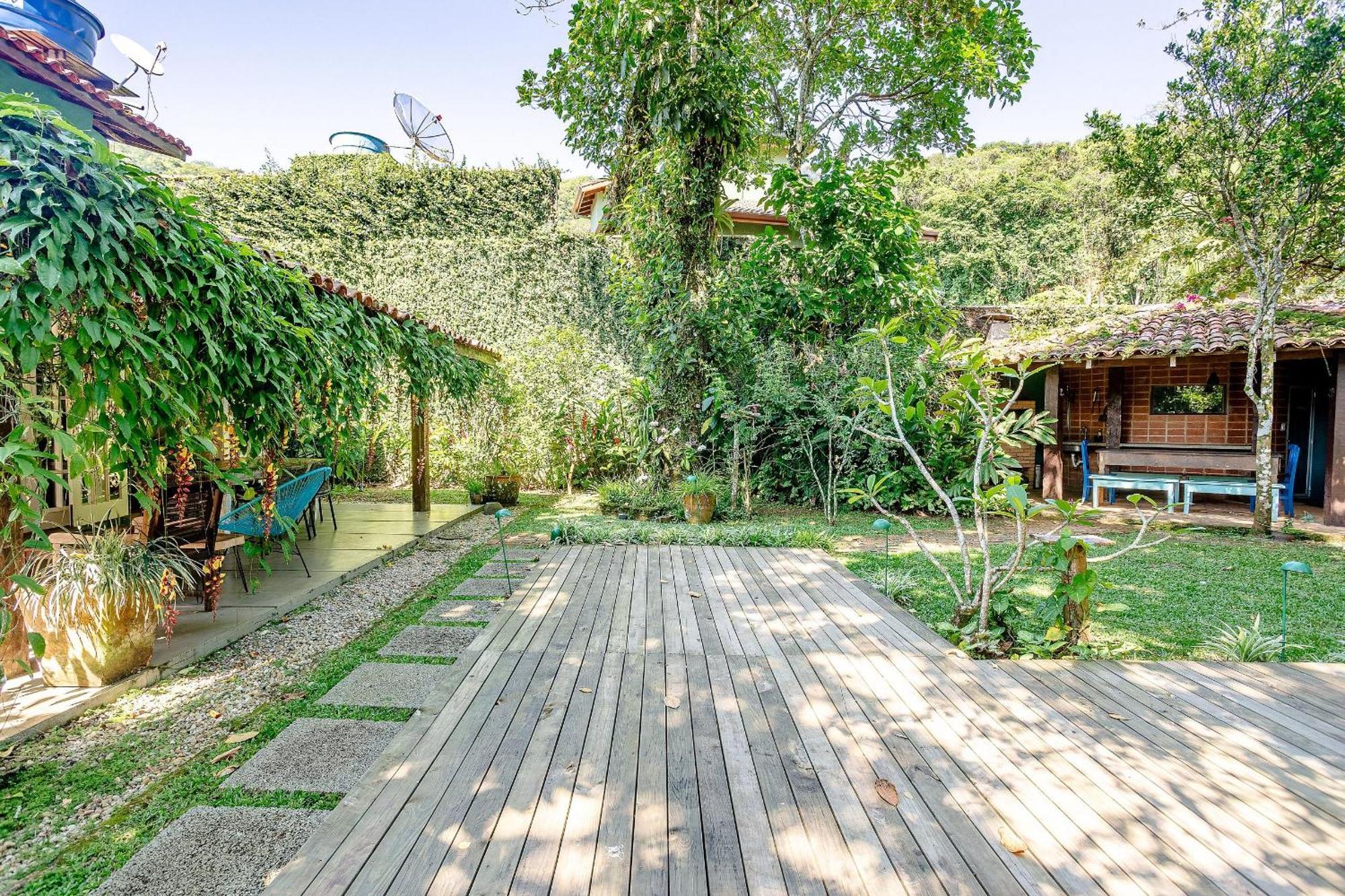 Casa Dos Passaros Na Areia A 20M Da Praia Da Baleia Com 3 Suites Com Ar Condicionado, Wifi, Smart Tv, Cozinha Completa E Churrasqueira Sao Sebastiao  Zewnętrze zdjęcie