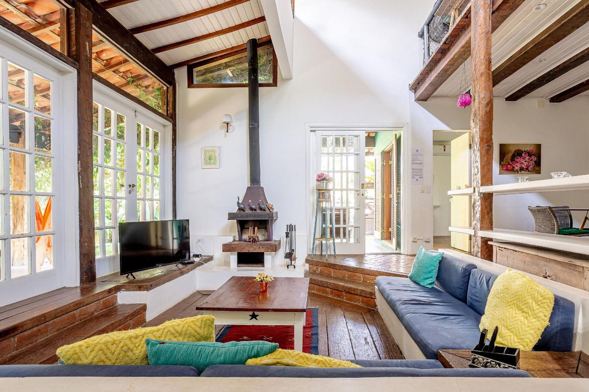 Casa Dos Passaros Na Areia A 20M Da Praia Da Baleia Com 3 Suites Com Ar Condicionado, Wifi, Smart Tv, Cozinha Completa E Churrasqueira Sao Sebastiao  Zewnętrze zdjęcie